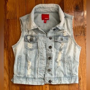 Ripped Vest Jean Jacket